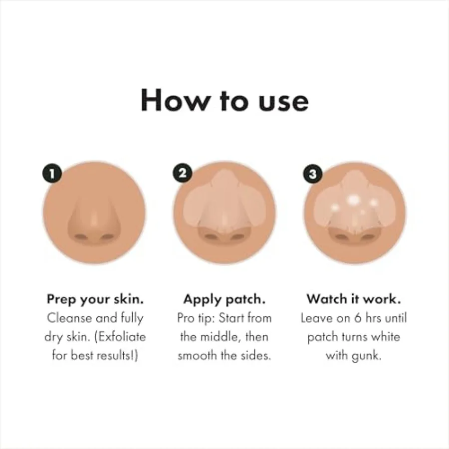 Mighty Patch Nose Pimple Patches, Large Hydrocolloid Pore Strips, Dermatologist Approved, Overnight, Pimple Stickers from, 0 co - Image 5