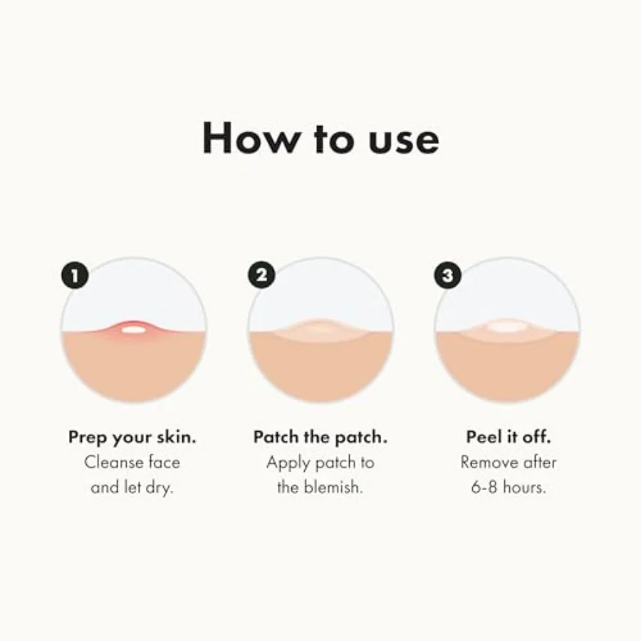 Mighty Patch Original patch from Hero Cosmetics The # Hydrocolloid Acne Pimple Patch for Shrinking Zits and Whiteheads in use; - Image 4