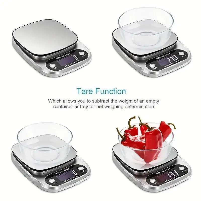 High Precision Kitchen Scale 10kg Electronic Jewelry Food Baking Scale Multifunction Measuring Tool Gram Scale Lcd Display - AliExpress 15 - Image 3