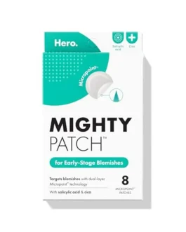 Mighty Patch Micropoint Hydrocolloid Pimple Patches with Salicylic Acid, Niacinamide, Cica, Acne stickers for early stage zits