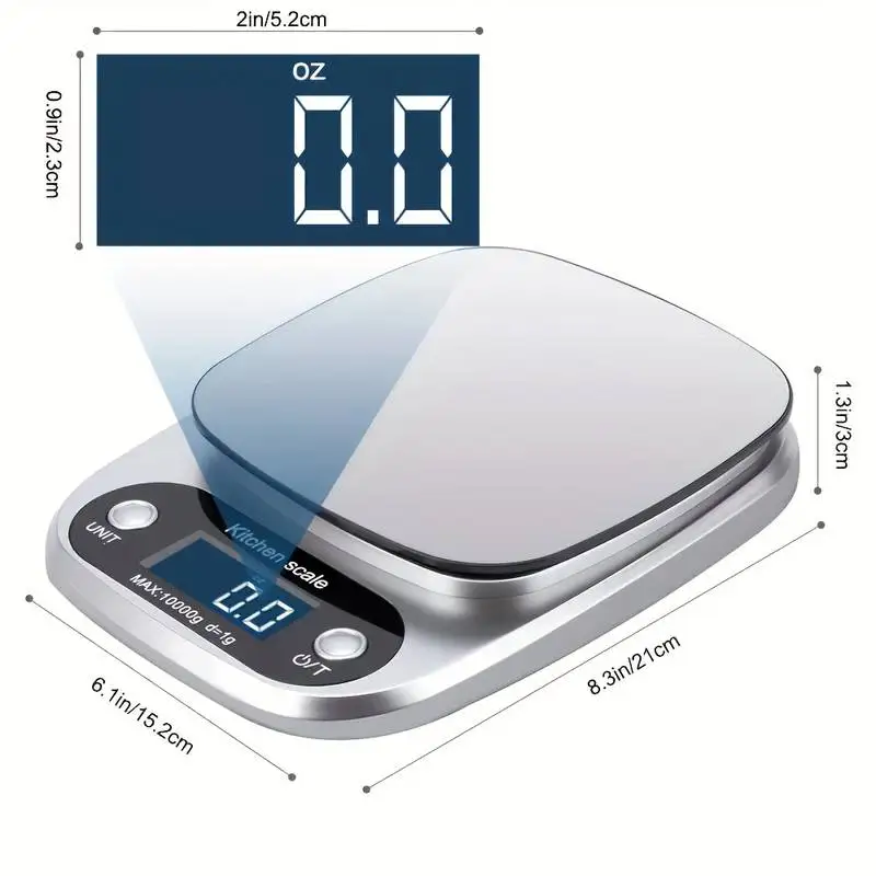 High Precision Kitchen Scale 10kg Electronic Jewelry Food Baking Scale Multifunction Measuring Tool Gram Scale Lcd Display - AliExpress 15 - Image 5