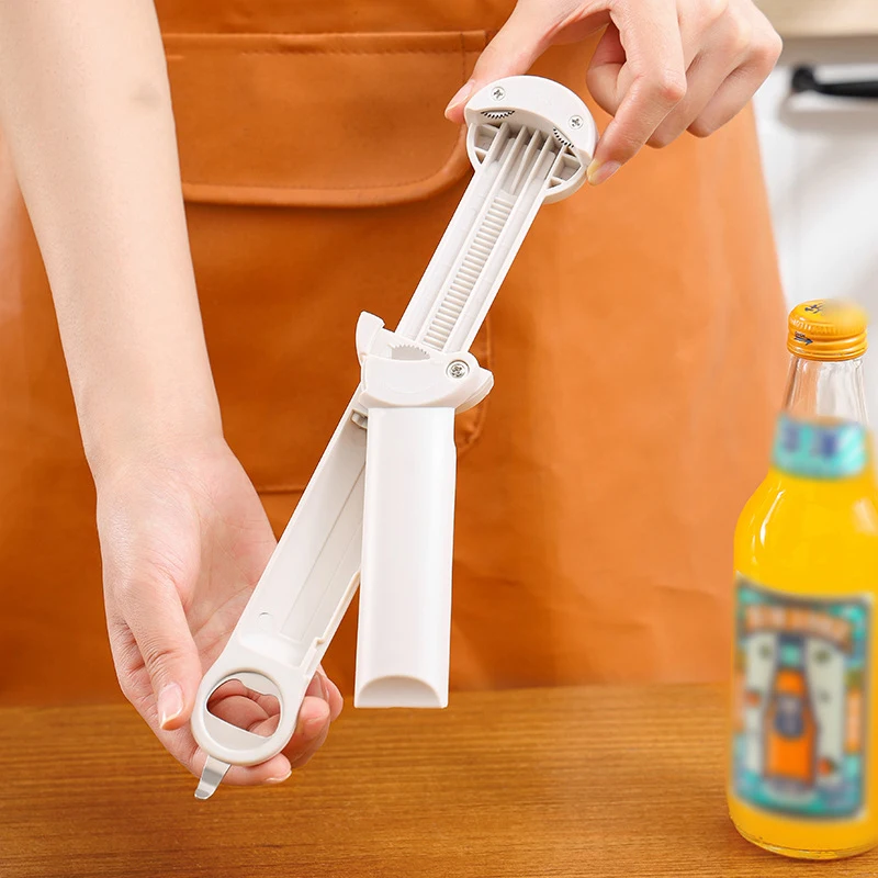 Multifunctional Bottle Opener Stainless Steel Lid Opener Adjustable WineBeer Can Opener for Weak Hands Seniors Kitchen Tools - Image 5