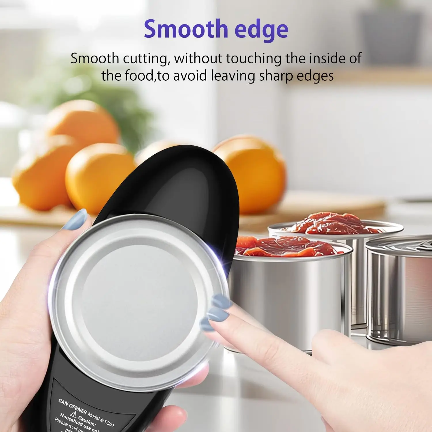 Electric Can Opener, Compact Cordless, Battery Powered (Requires 2 AA, Not Included) Disabled Hands, for Kitchen, Camping - AliExpress 15 - Image 4